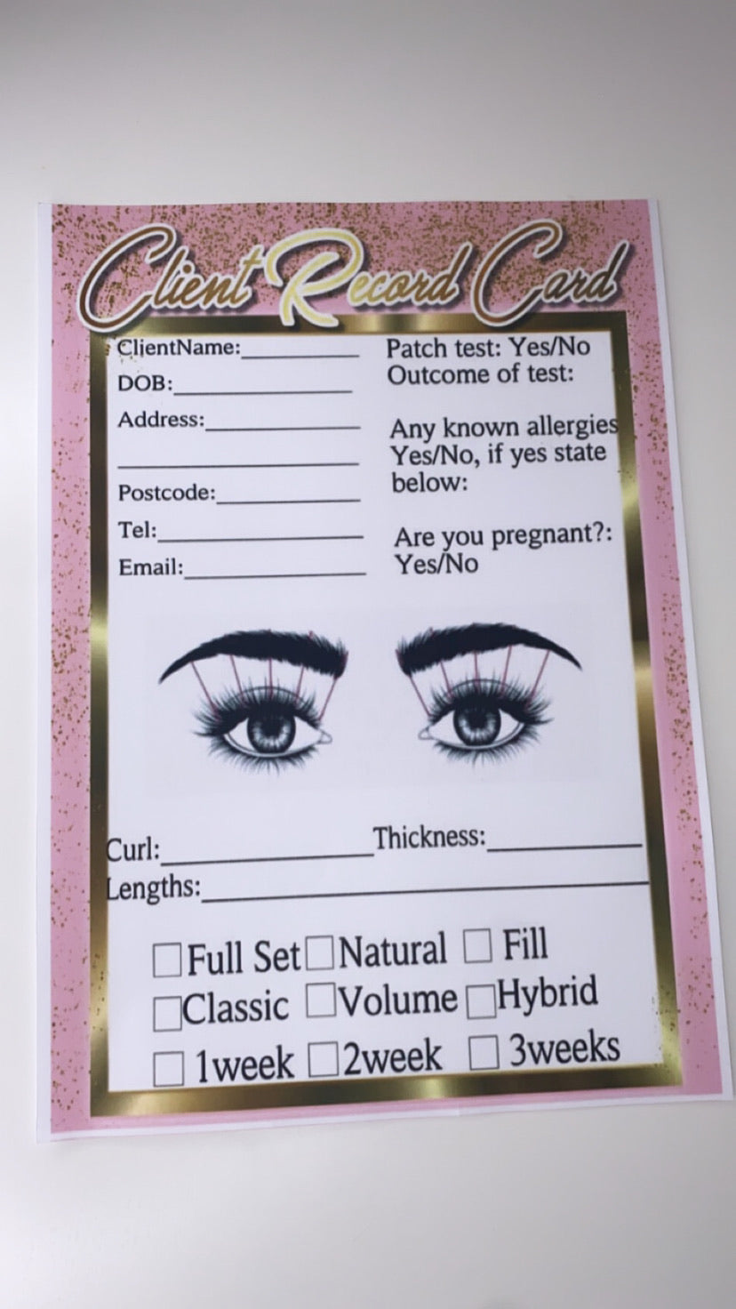 Lash Consultation Forms